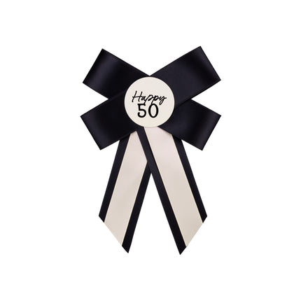 50 Años Lazo con Botón 17cm