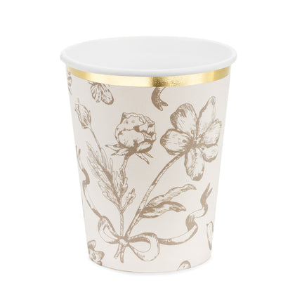 Taza Flores 220ml 6ud