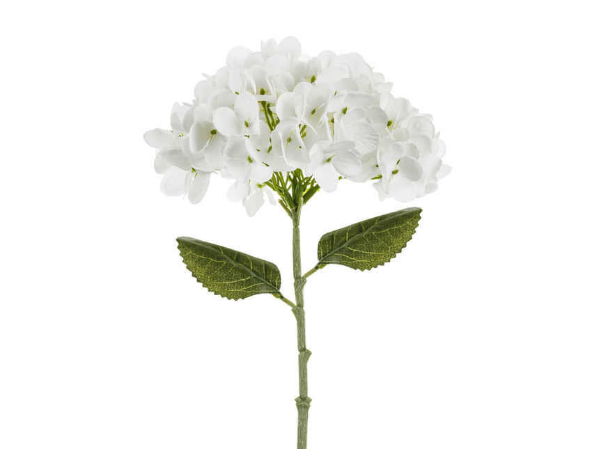 Flor Falsa Blanca Hortensia 35cm