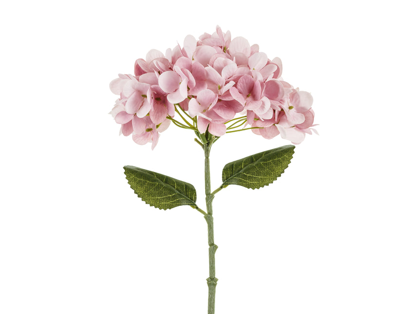 Flor Falsa Hortensia Rosa 35cm