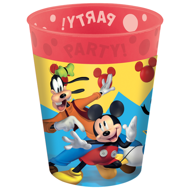 Vasos Reutilizables Mickey Jump Into Fun Party 250Ml 4St