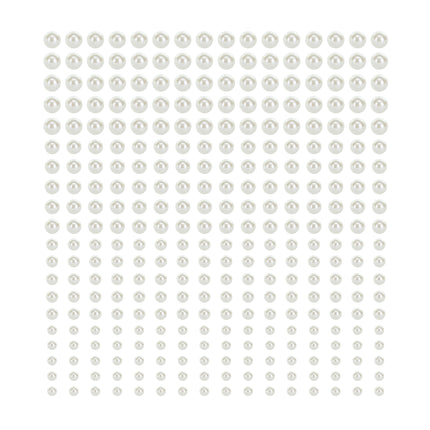 Pegatinas Globos Blancos Perlas 3-6mm 440pcs