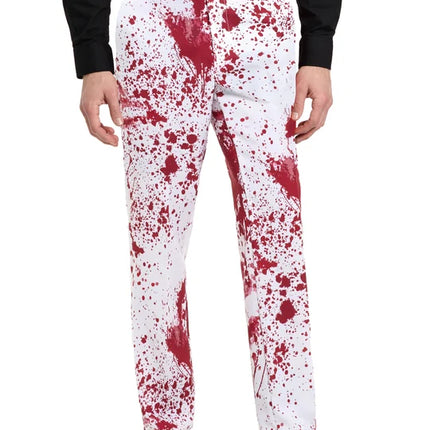 Disfraz sangriento para hombre, blanco, de 3 piezas