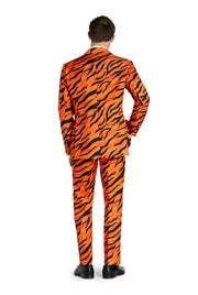 Disfraz de tigre para hombre, naranja, de 3 piezas