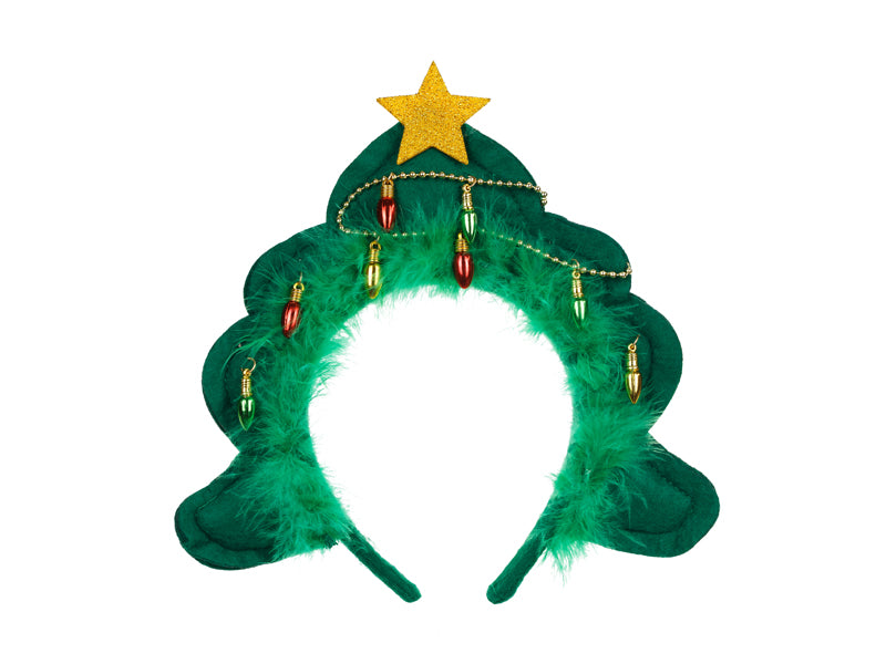 Diadema Árbol de Navidad, 18,5x24cm, mezcla