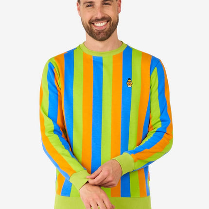 Jersey de Barrio Sésamo con Bert y Ernie para hombre, multicolor