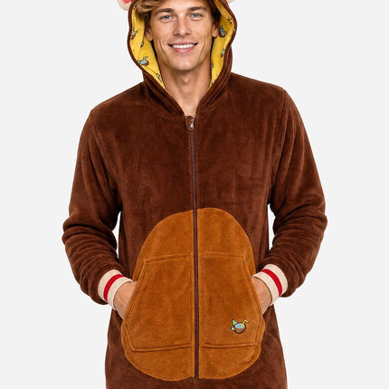 Pijama de mono de mono unisex marrón