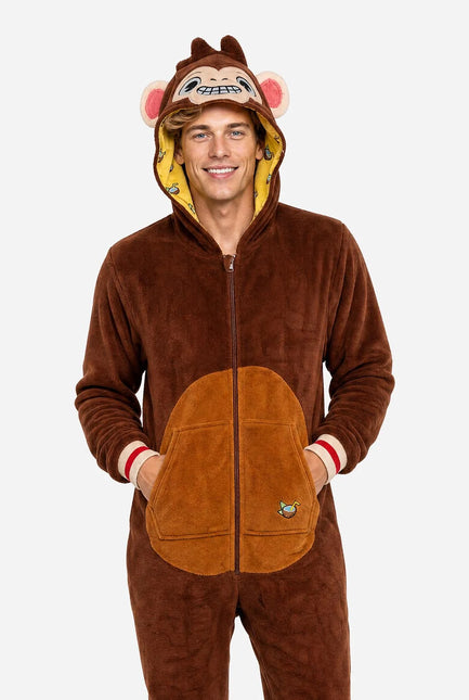 Pijama de mono de mono unisex marrón