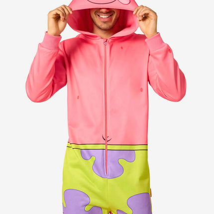 Pijama de una pieza unisex de Bob Esponja, Patricio y la Estrella, en color rosa