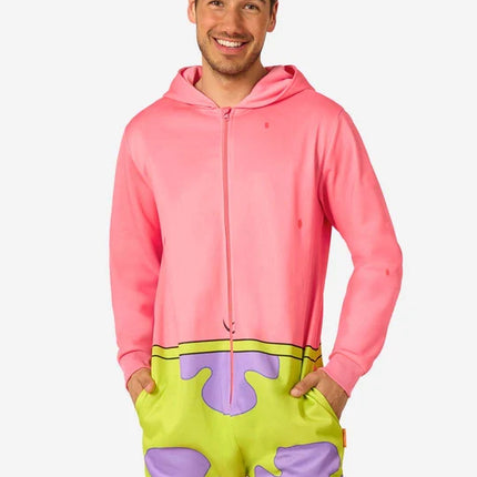 Pijama de una pieza unisex de Bob Esponja, Patricio y la Estrella, en color rosa
