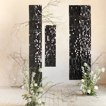 Cortina de puerta negra 30cm
