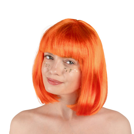 Peluca naranja Cleopatra