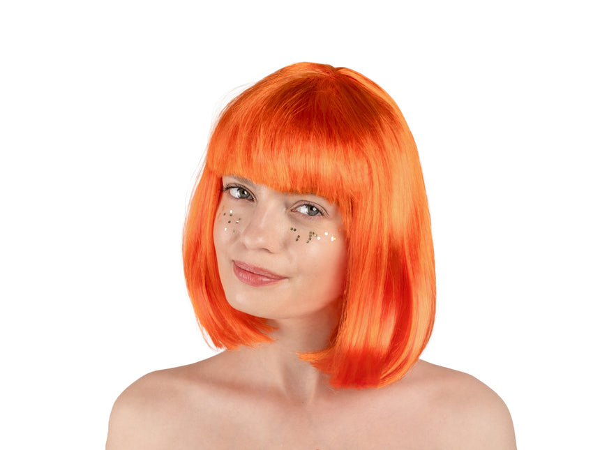 Peluca naranja Cleopatra
