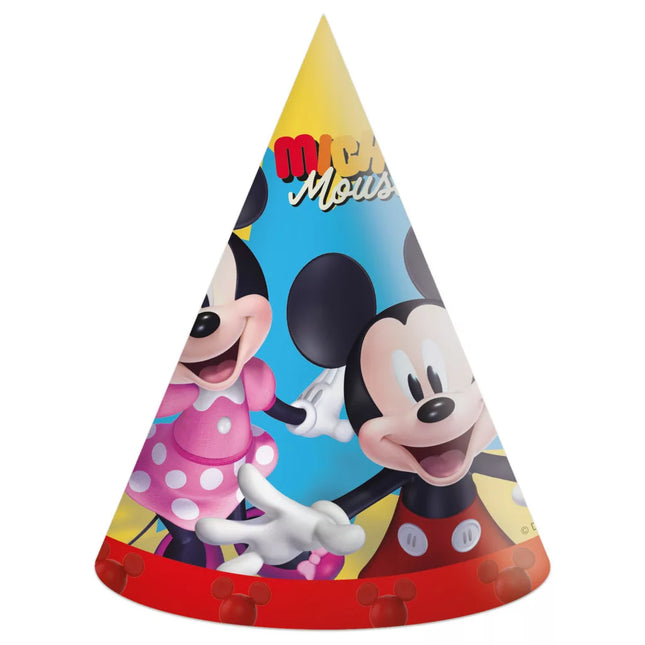 Sombreros de fiesta de Mickey Mouse Jump Into Fun 6pcs