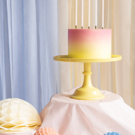 Plato para tarta amarillo 24cm