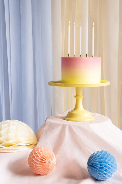 Plato para tarta amarillo 24cm
