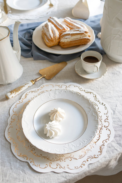 Salvamanteles Oro Blanco 35.5cm 6pcs