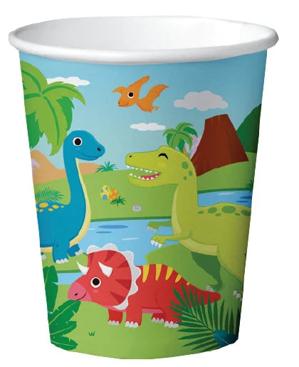 Vasos Dinosaurio 210ml 8uds.