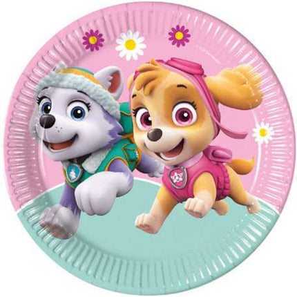 Paw Patrol Platos de Colores 23cm 8pcs