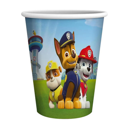 Vasos de Paw Patrol de colores, 250 ml, 8 unidades