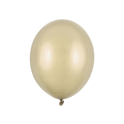 Globos Dorados Metálicos Oro Frío 23cm 100pcs
