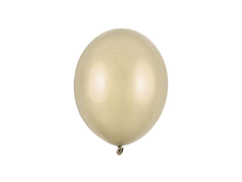 Globos Dorados Metálicos Oro Frío 23cm 100pcs