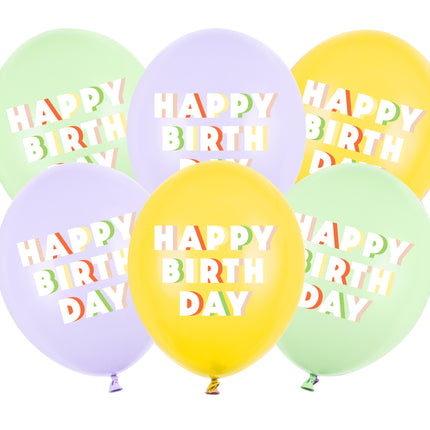 Globos Feliz Cumpleaños 30cm 50pcs