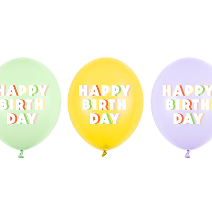 Globos Feliz Cumpleaños 30cm 50pcs