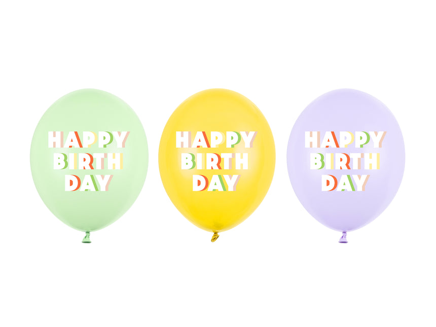 Globos Feliz Cumpleaños 30cm 50pcs