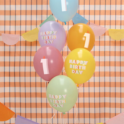 Globos 1 Año 30cm 50pcs