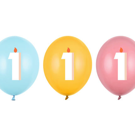 Globos 1 Año 30cm 50pcs