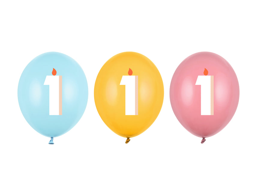 Globos 1 Año 30cm 50pcs