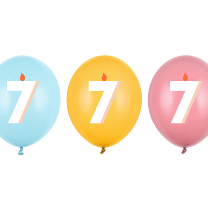 Globos 7 Años 30cm 50pcs