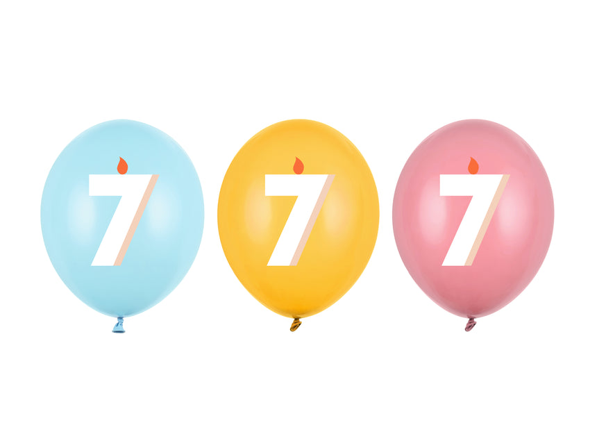 Globos 7 Años 30cm 50pcs
