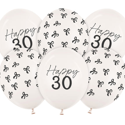 Globos 30 años 30cm 50pcs