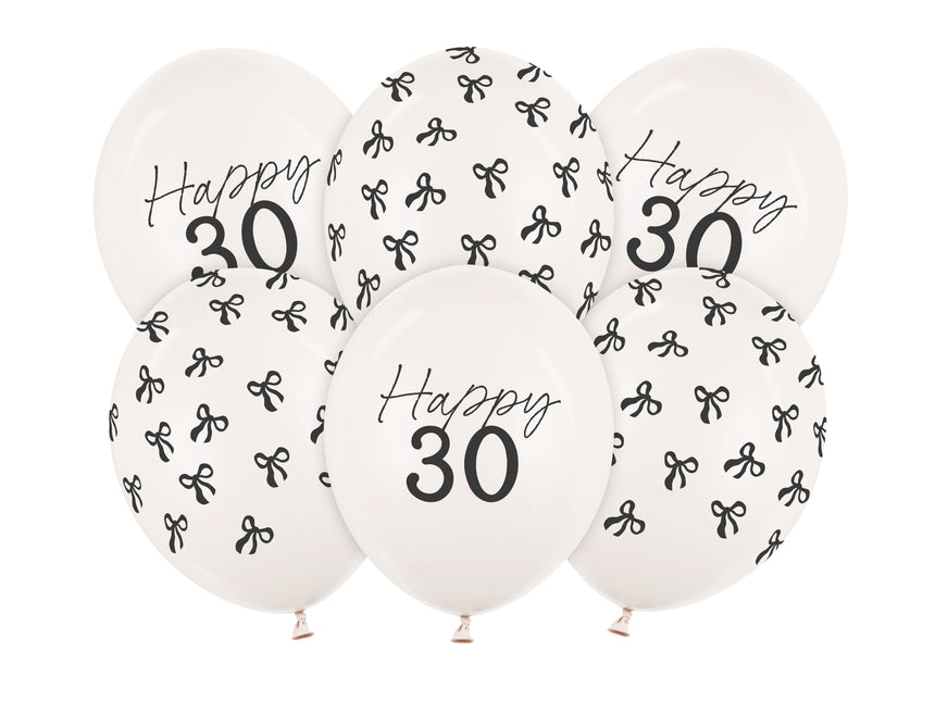 Globos 30 años 30cm 50pcs