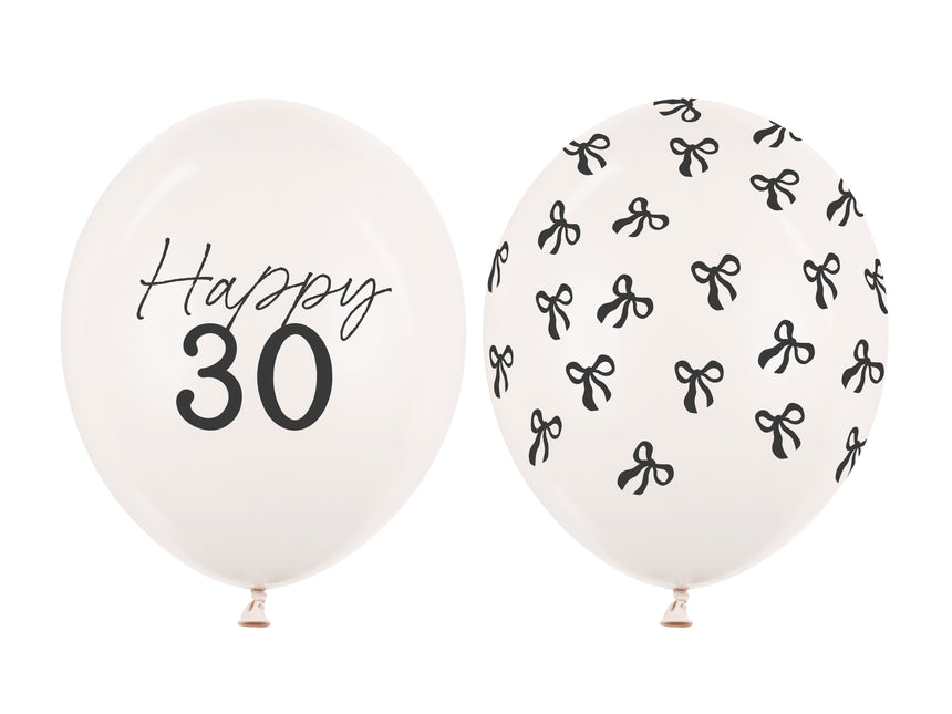 Globos 30 años 30cm 50pcs