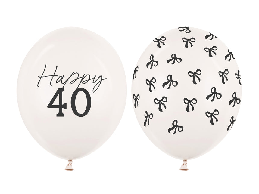 40 Años Globos 30cm 50pcs