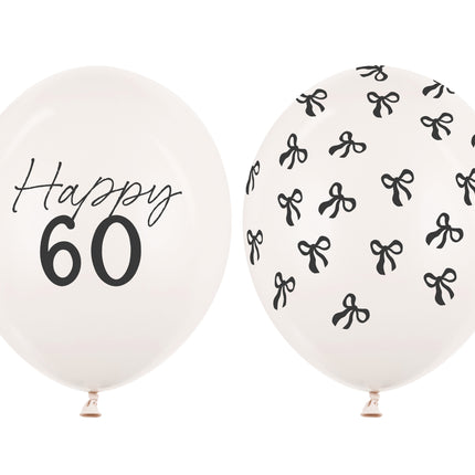 60 Años Globos 30cm 50pcs