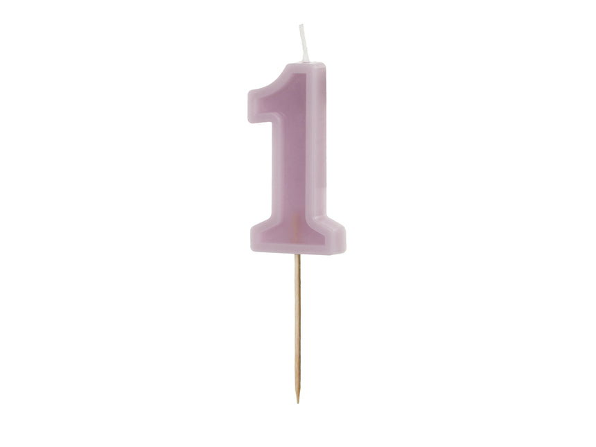 Vela 1 Año Desnuda 10cm