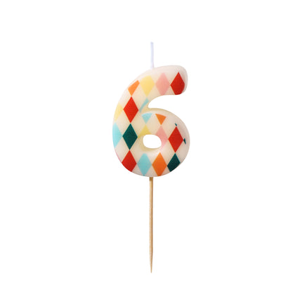 Vela de 6 años de color 5,5cm