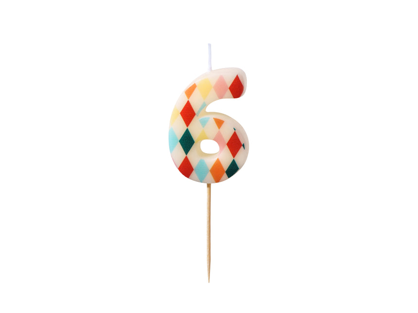 Vela de 6 años de color 5,5cm