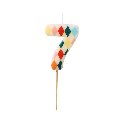 Vela de 7 años de color 5,5cm