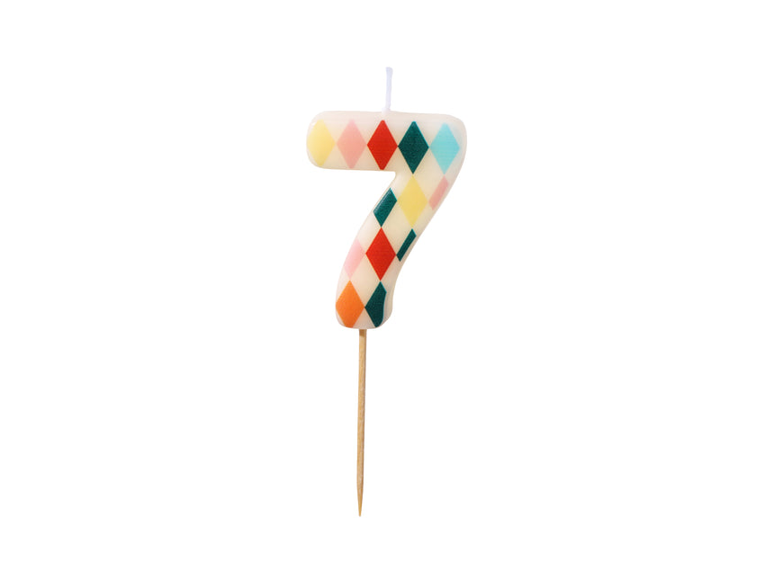 Vela de 7 años de color 5,5cm