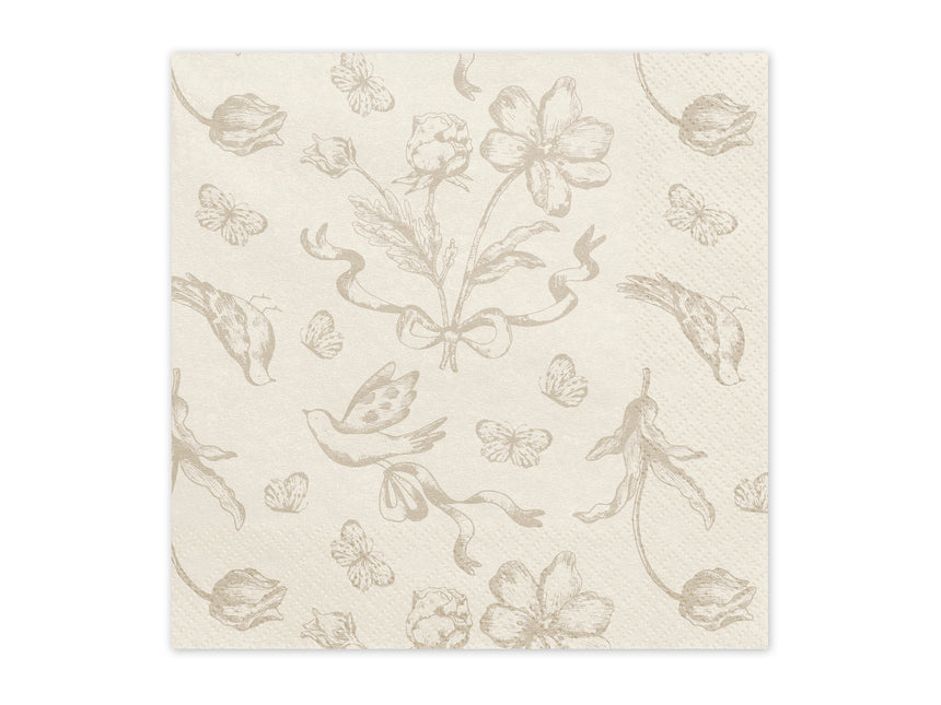 Servilletas Flores 33cm 12ud