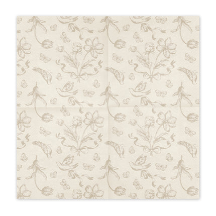 Servilletas Flores 33cm 12ud