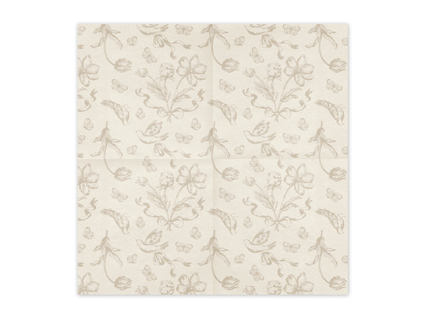 Servilletas Flores 33cm 12ud