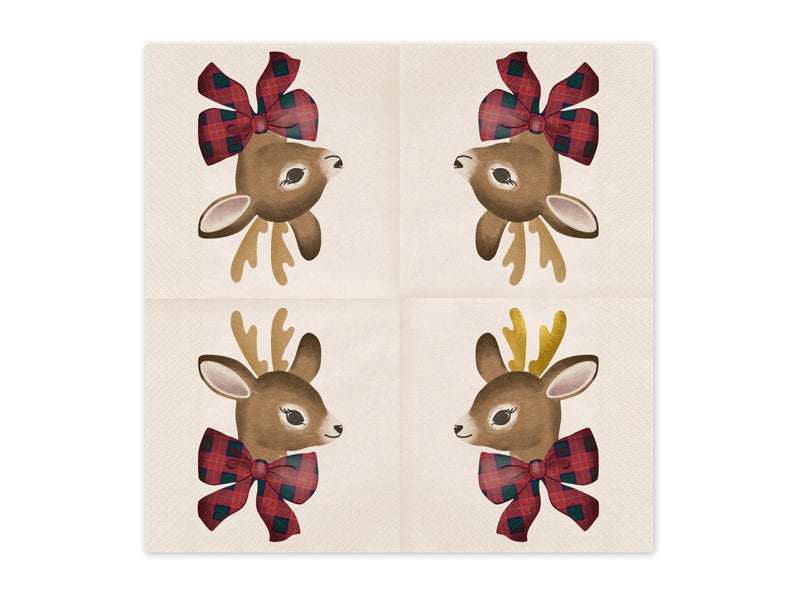 Servilletas de Navidad Reno 33cm 12pcs