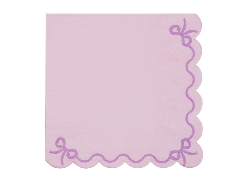 Servilletas Lilas Lazo 33cm