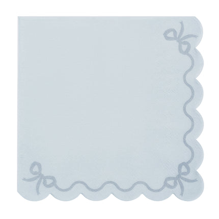 Servilletas Azul Claro Lazo 16,5cm
